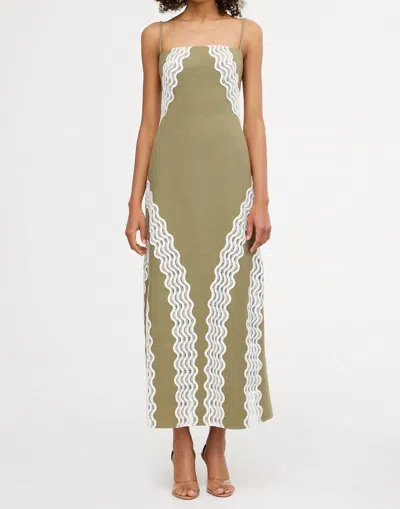 Significant Other Eleni Maxi Dress In Khaki