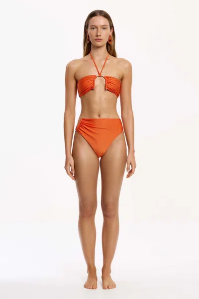 Significant Other Elmear Strapless Top In Orange
