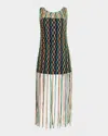Significant Other Emelia Macramé Dress In Multi