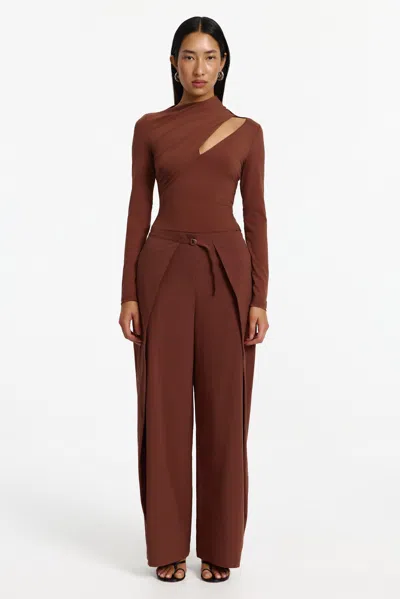 Significant Other Emiko Pant In Brown