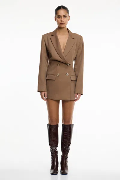 Significant Other Eris Blazer Dress In Brown