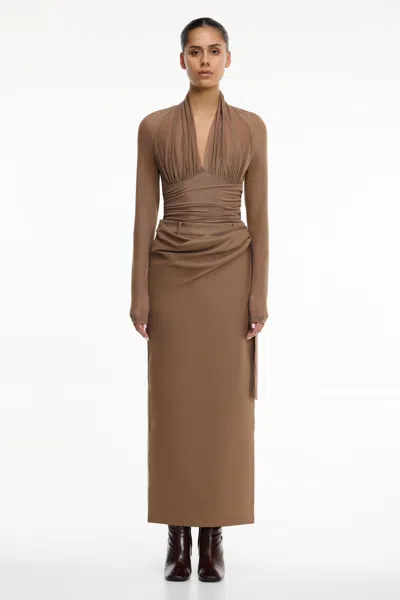 Significant Other Eris Maxi Skirt In Brown
