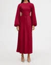 SIGNIFICANT OTHER ESME LONG SLEEVE DRESS IN RASPBERRY