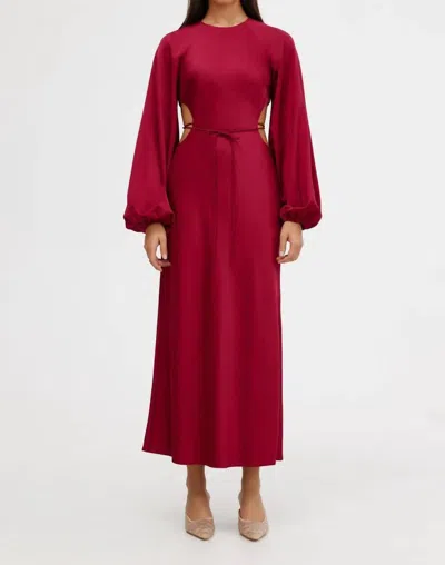 Significant Other Esme Long Sleeve Dress In Raspberry In Pink