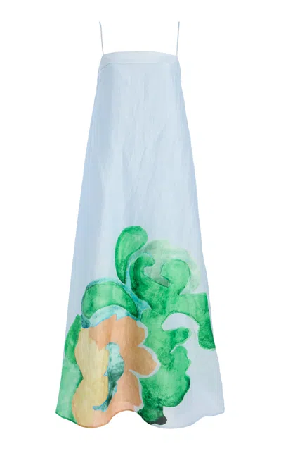 Significant Other Exclusive Edith Linen-blend Maxi Dress