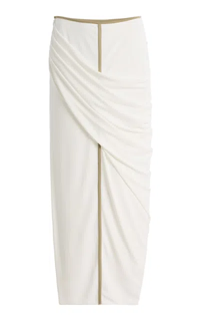 Significant Other Exclusive Jolie Draped Maxi Skirt In White