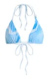 Significant Other Exclusive Karah Triangle Bikini Top In Blue