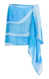 Significant Other Exclusive Milou Mini Sarong Skirt In Blue