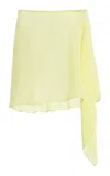 Significant Other Exclusive Milou Sarong Mini Skirt In Yellow