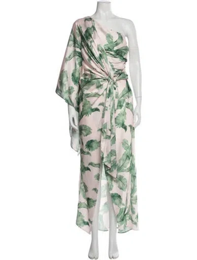 Pre-owned Significant Other Floral Print Midi Length Dress In Pink