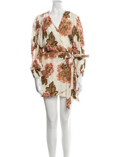 Pre-owned Significant Other Floral Print Mini Dress In Multi