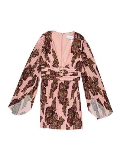 Pre-owned Significant Other Floral Print Mini Dress In Multicolor
