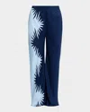 Significant Other Flossie Split-pattern Trousers In Blue