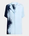 Significant Other Flossie Printed Short-sleeve Shirt In Blue