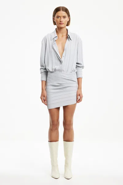 Significant Other Fraya Shirt Dress In Gray