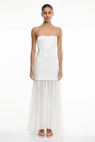 Significant Other Gaia Beaded Maxi Dress In Neutral