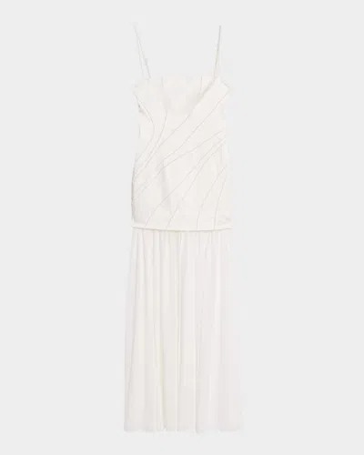 Significant Other Gaia Beaded Maxi Dress In Neutral