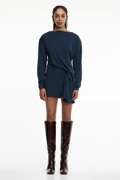 Significant Other Genesis Long Sleeve Mini Dress In Blue