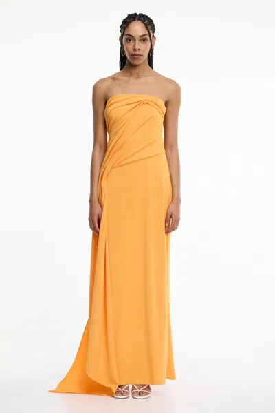 Significant Other Genesis Strapless Dress In Orange