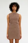 Significant Other Gia Mini Dress In Brown