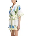 Significant Other Greer Wrap Dress In Iris Bouquet