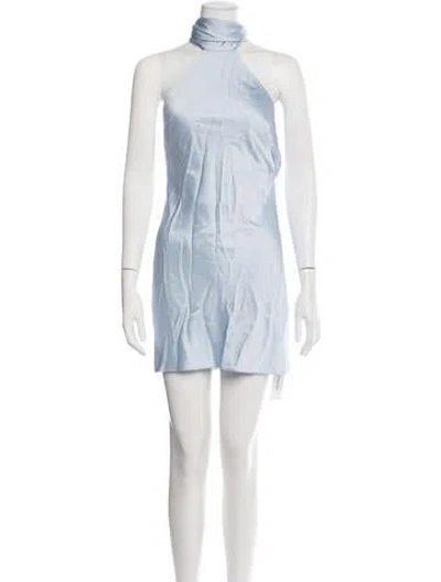 Pre-owned Significant Other Halterneck Mini Dress W/ Tags In Blue