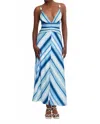 Significant Other Harriet Maxi Dress In Provence Stripe /blue In Green