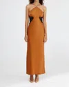 Significant Other Helaina Midi Dress In Caramel In Brown