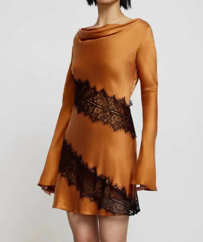 SIGNIFICANT OTHER HELAINA MINI DRESS IN CARAMEL