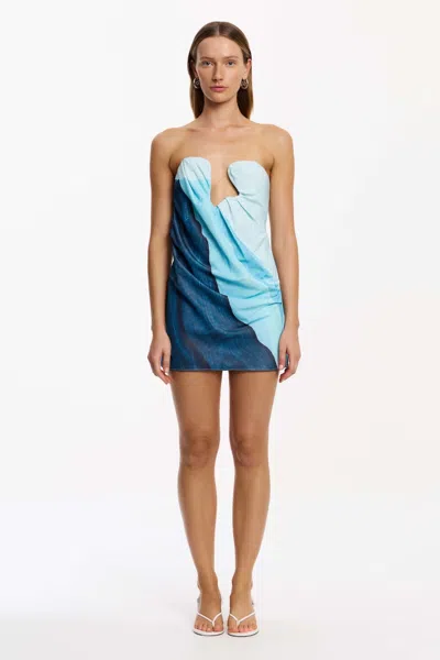 Significant Other Hilda Mini Dress In Blue
