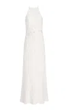 Significant Other Idette Linen-blend Maxi Dress In White