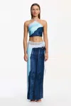 Significant Other Imali Maxi Skirt In Blue