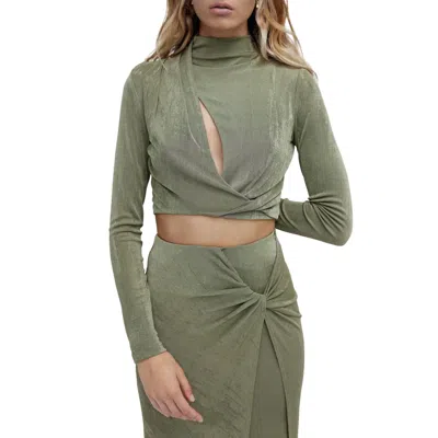 Significant Other Ivy Top In Green