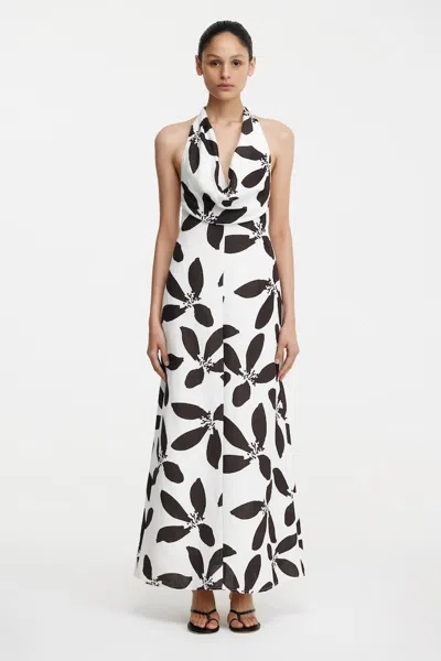 Significant Other Jennifer Print Halter Maxi Dress In Multi