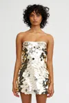 Significant Other Jorja Mini Dress In Gold