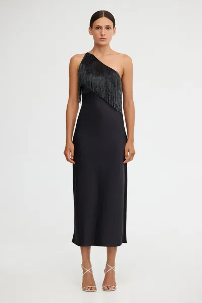 Significant Other Josephine Midi Dress In Black