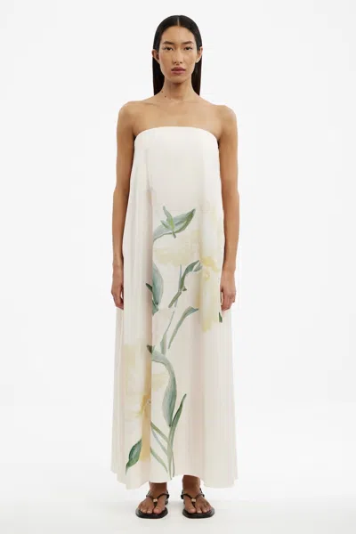 Significant Other Juliana Strapless Maxi Dress In Neutral