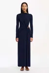Significant Other June Long Sleeve Maxi Dress In Blue