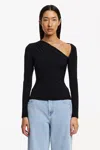 Significant Other June Long Sleeve Top In Black