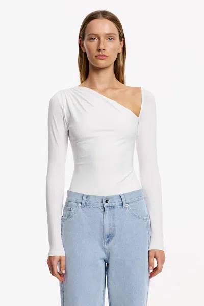 Significant Other June Long Sleeve Top In White