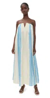 Significant Other Juniper Maxi Dress Saffron Stripe In Blue