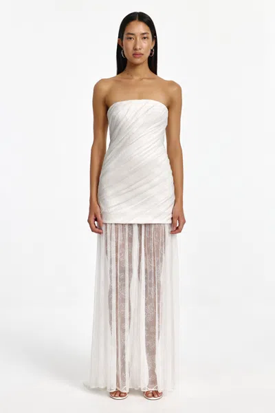 Significant Other Kamryn Strapless Gown In White