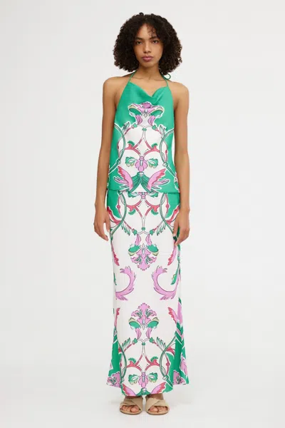 Significant Other Kianna Halter Top In Green