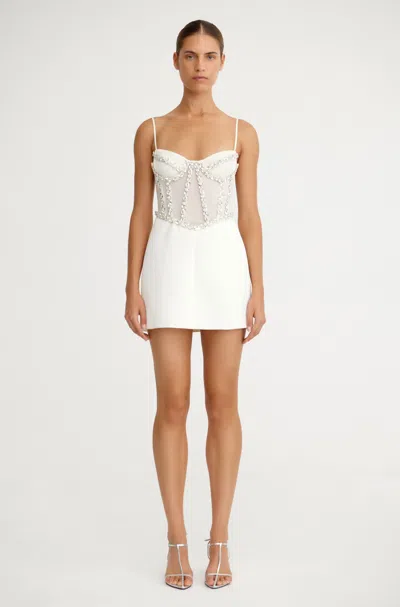 Significant Other Kimberley Micro Mini Dress In White