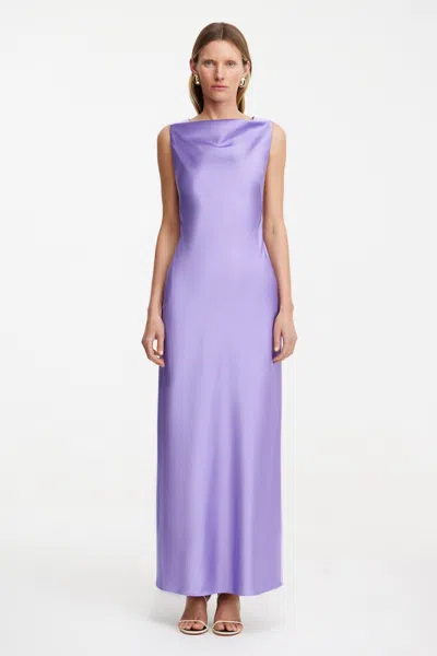 Significant Other Lara Backless Dress In Purple