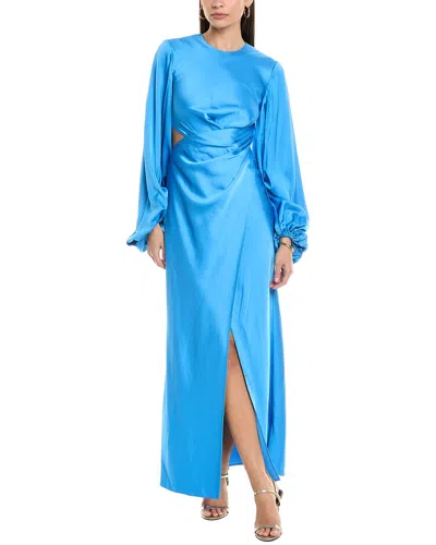 Significant Other Lara Long Sleeve Dress In Azure Blue