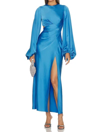 Significant Other Lara Long Sleeve Dress In Azure Blue
