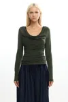 Significant Other Lex Long Sleeve Top In Green