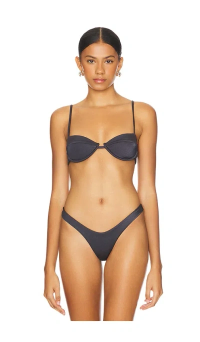 Significant Other Lila Balconette Top In Midnight
