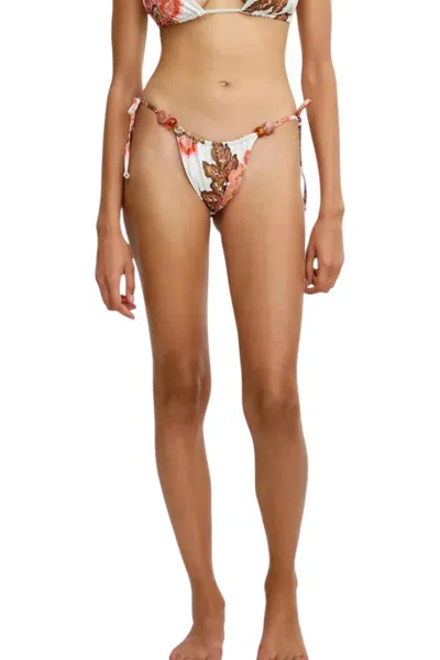 Significant Other Lila String Brief Bottom In Lemon Wallpaper In Multi